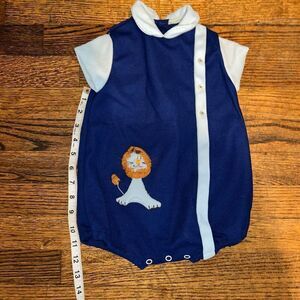Vintage lion romper
